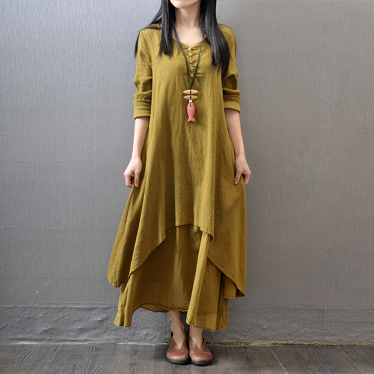 Summer Clothing India - อินเดียผู้หญิง Kurties ปากีสถาน Vintage Boho ยาว