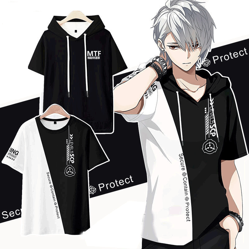 Japanese Summer Clothing Men - Scp Foundation 3D T เสื้อผู้หญิงฤดูร้อนแฟชั่นคอสั้น Tshirt