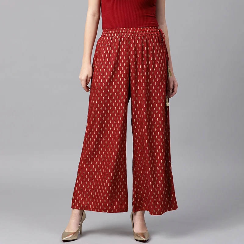 Summer Clothing India - ชาติพันธุ์อินเดียกางเกงผู้หญิงผ้าฝ้าย Bronzing สไตล์ชาติพันธุ์กางเกงขากว้างฤดูใบไม้ผลิฤดูร้อน Salwar อินเดียเครื่องแต่งกายอินเดียเสื้อผ้า