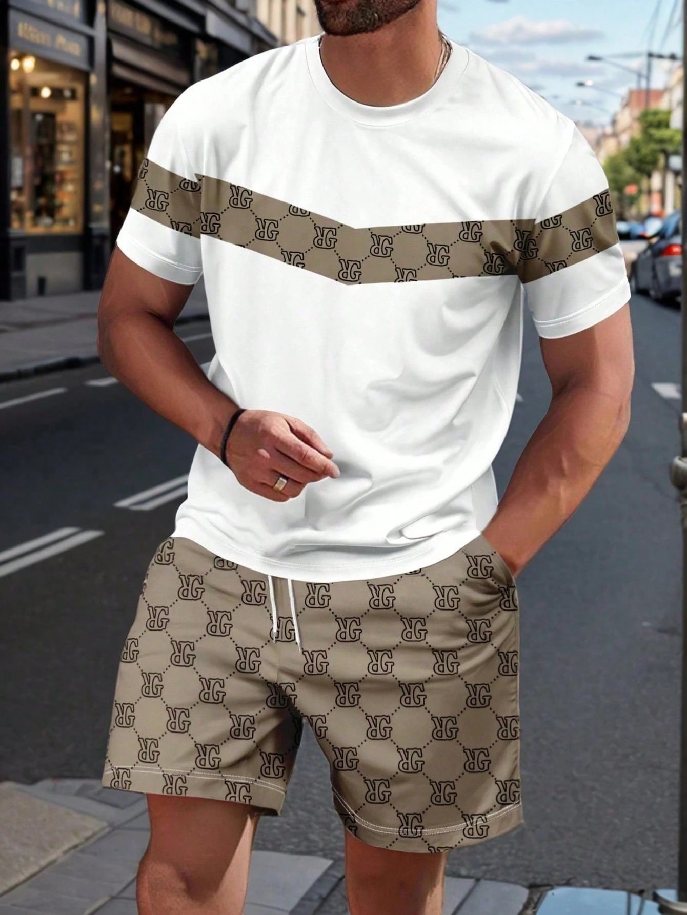 Summer Clothing Patterns - ชุดสูทผู้ชายฤดูร้อนปี 2026 ลายพิมพ์ 3 มิติ ระบายอากาศได้ดี
