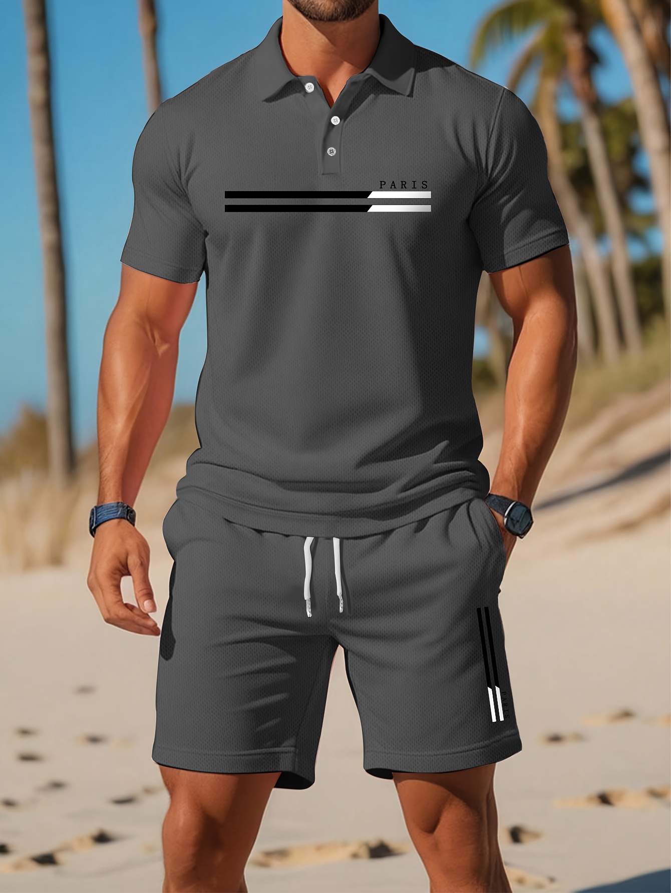 Summer Clothing Patterns - ชุดโปโลชายฤดูร้อนปี 2026 - ลายพิมพ์ 3 มิติ