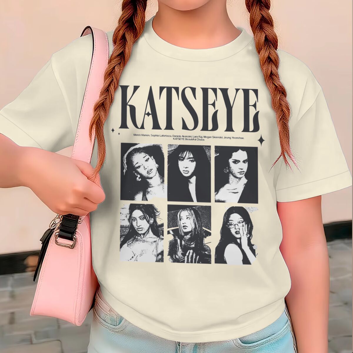 Summer Clothing Newborn - KATSEYE พิมพ์ลายเสื้อฤดูร้อนสำหรับเด็กผู้หญิง Y2K สไตล์วินเทจเสื้อแขนสั้นคาทซีย์พิมพ์ลายเด็กเสื้อยืดผ้าฝ้ายเสื้อผ้าเด็กผู้หญิง