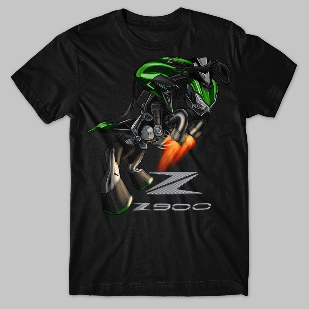 Japanese Summer Clothing Men - คลาสสิกรถจักรยานยนต์ญี่ปุ่น Z900 Bull แรงบันดาลใจเสื้อยืด 100% Cotton