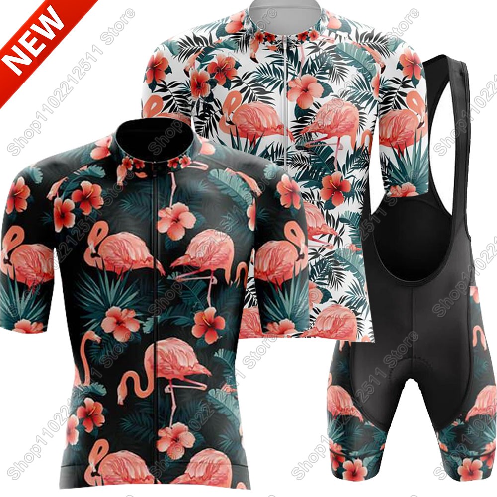 Summer Clothing Sale Men - 2025 Flamingoชุดขี่จักรยานJerseyจักรยานเสื้อผ้าผู้ชายฤดูร้อนจักรยานเสื้อชุดจักรยานกางเกงขาสั้นMTB Ropa Maillot