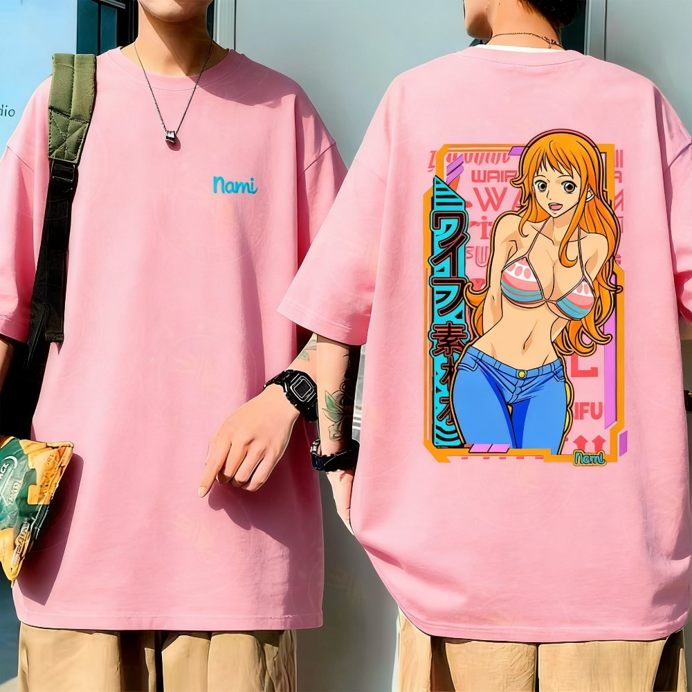 Summer 2026 Kids Clothing - เสื้อยืดลายการ์ตูนวันพีซ แคทเบิร์กเกอร์ นามิ รุ่นยูนิเซ็กซ์ คอลเลคชั่นฤดูร้อน 2026