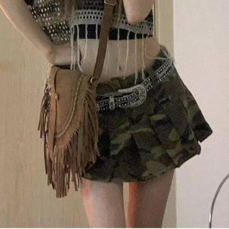 กระโปรงจีบผู้หญิงสไตล์อเมริกัน - Summer Clothing Young Women บทวิจารณ์และราคา