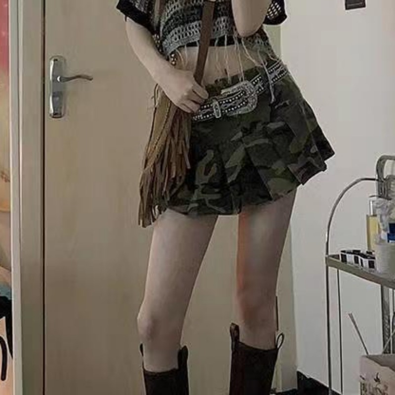 กระโปรงจีบผู้หญิงสไตล์อเมริกัน - Summer Clothing Young Women บทวิจารณ์และราคา