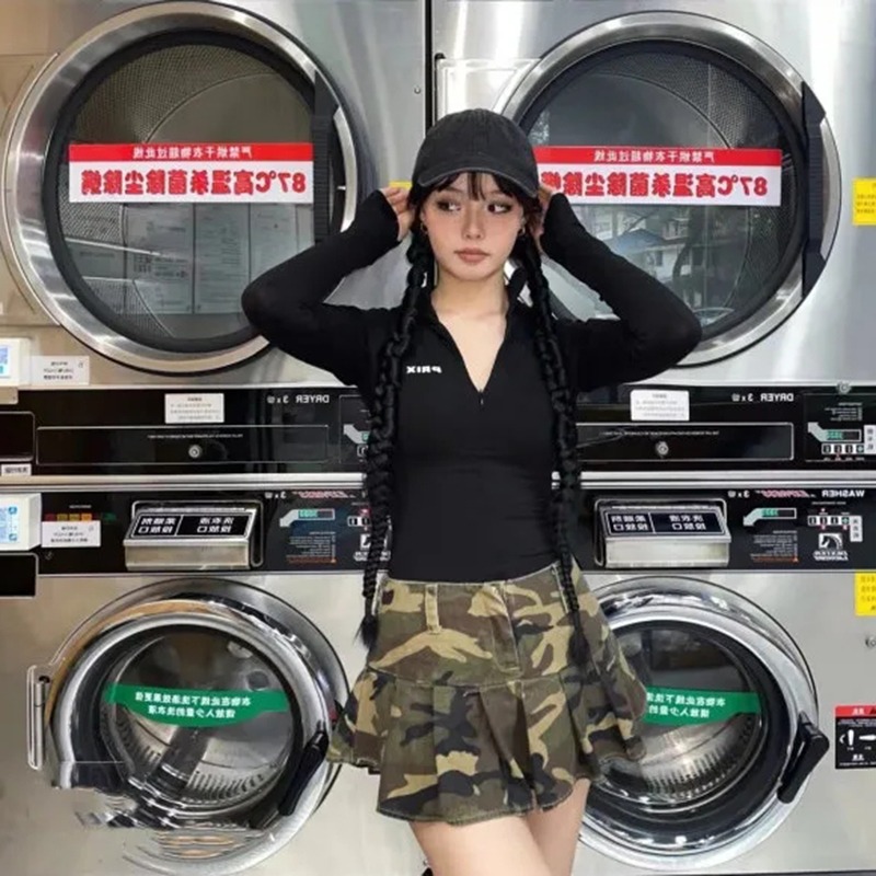 กระโปรงจีบผู้หญิงสไตล์อเมริกัน - Summer Clothing Young Women บทวิจารณ์และราคา