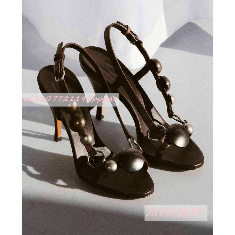 รองเท้าส้นสูงแบบสวมเปิดนิ้วเท้ - Summer Clothing Sale Women บทวิจารณ์และราคา