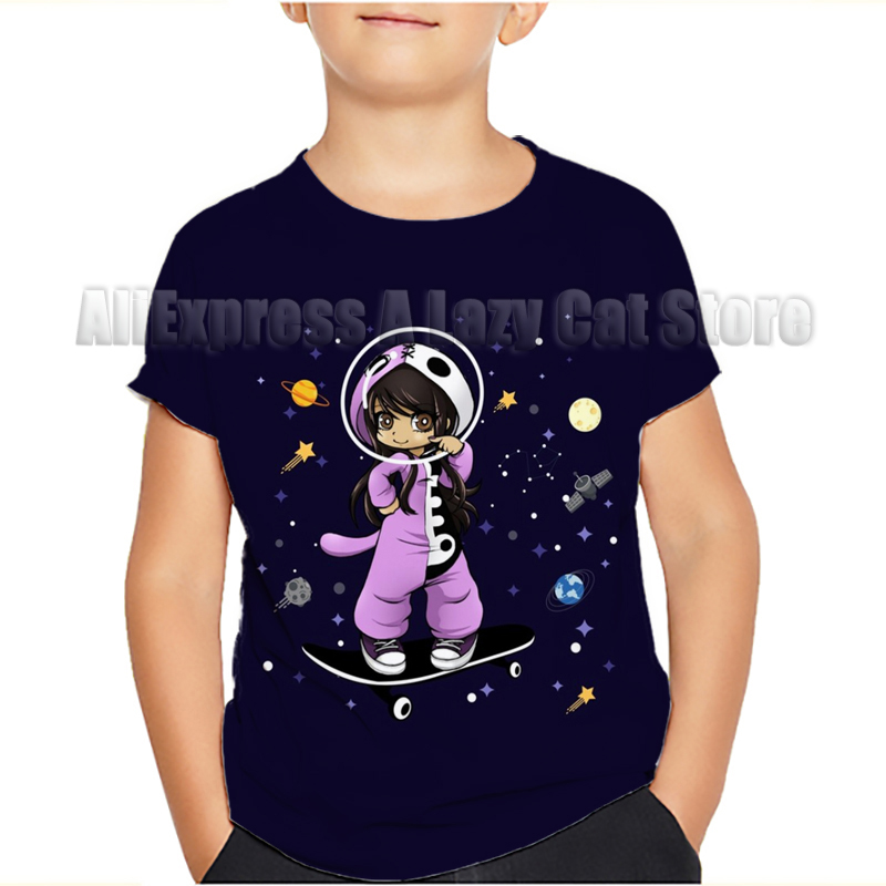 Aphmau meows เสื้อยืดแมวลายการ - Summer Clothing Newborn บทวิจารณ์และราคา