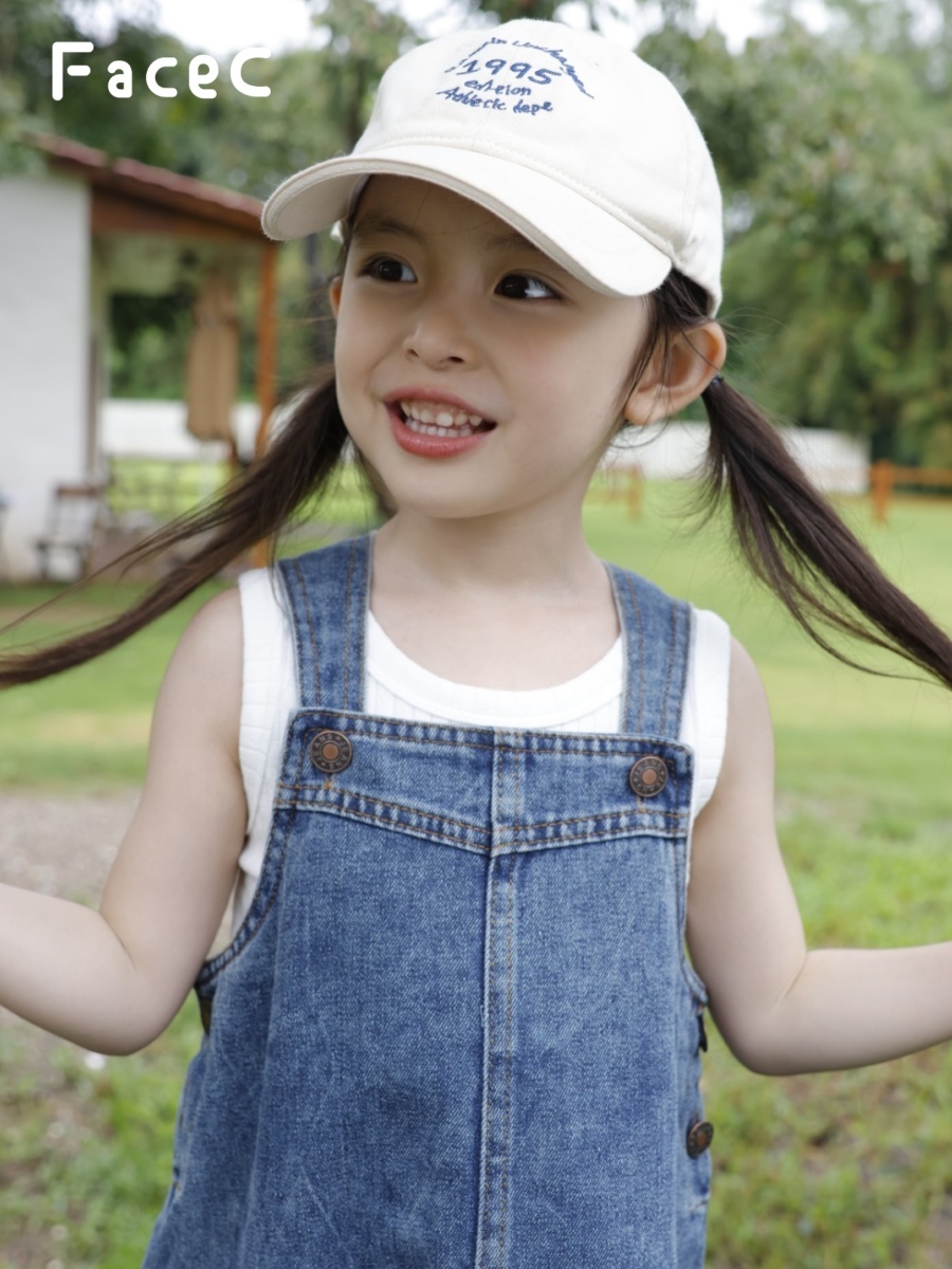 ชุดเอี๊ยมยีนส์เด็กผู้หญิงสำหรั - Vintage Summer Clothing Brand บทวิจารณ์และราคา