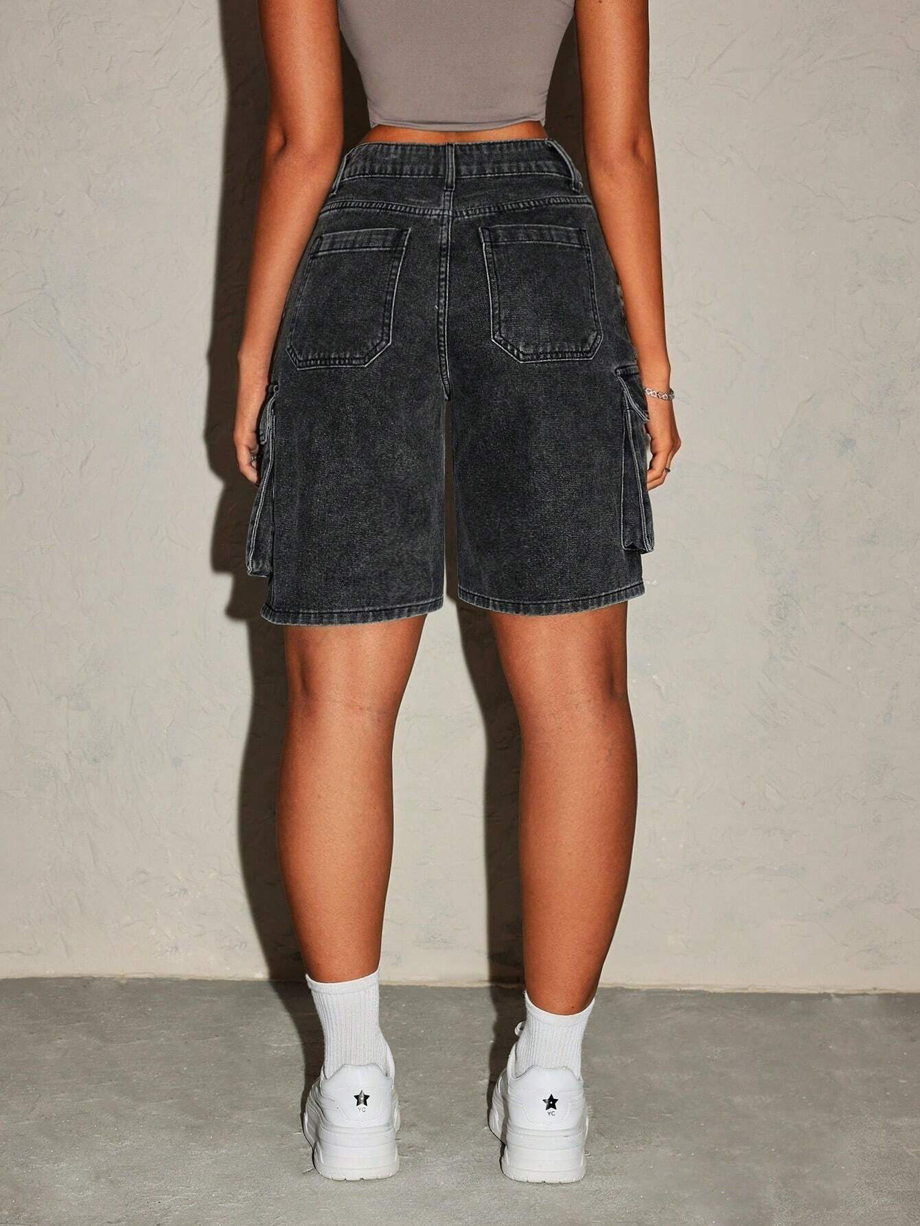 กางเกงยีนส์ขาสั้นสไตล์เรโทรสำห - Summer Clothing Vintage บทวิจารณ์และราคา
