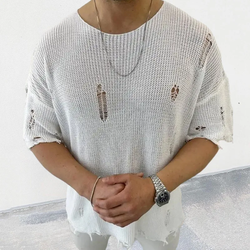 2025 ฤดูร้อนใหม่ผู้ชายสีทึบเสื - Summer Clothing Men 2025 บทวิจารณ์และราคา