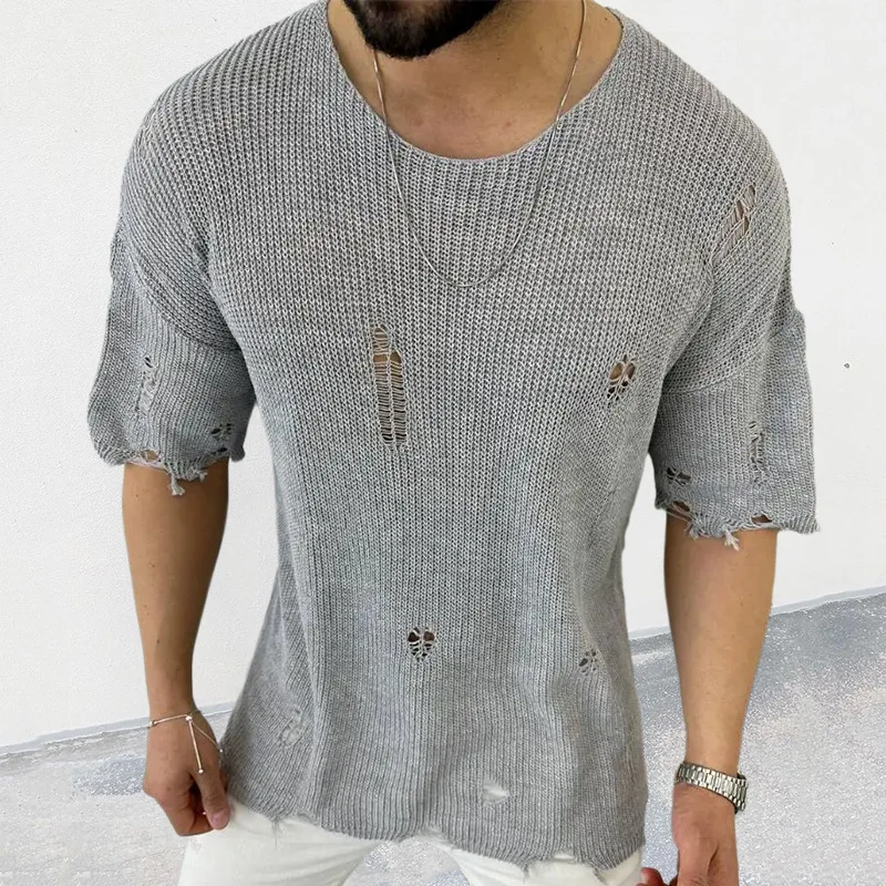 2025 ฤดูร้อนใหม่ผู้ชายสีทึบเสื - Summer Clothing Men 2025 บทวิจารณ์และราคา