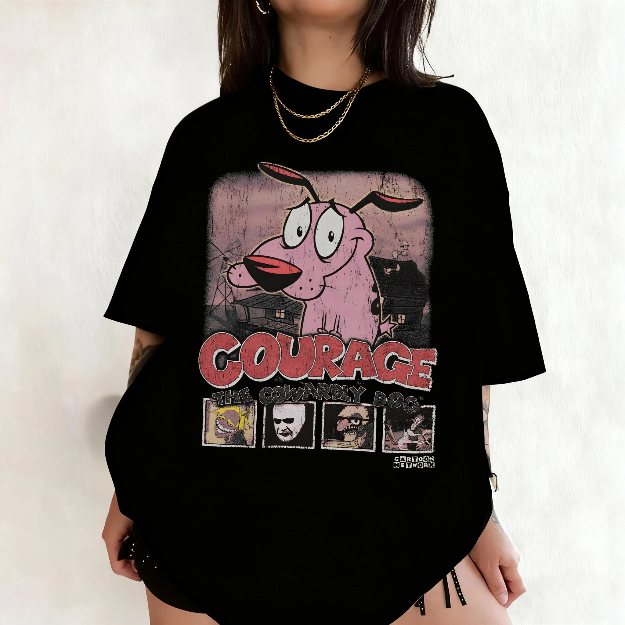 เสื้อยืดแขนสั้นลายการ์ตูน Summ - Summer Clothing Vintage บทวิจารณ์และราคา