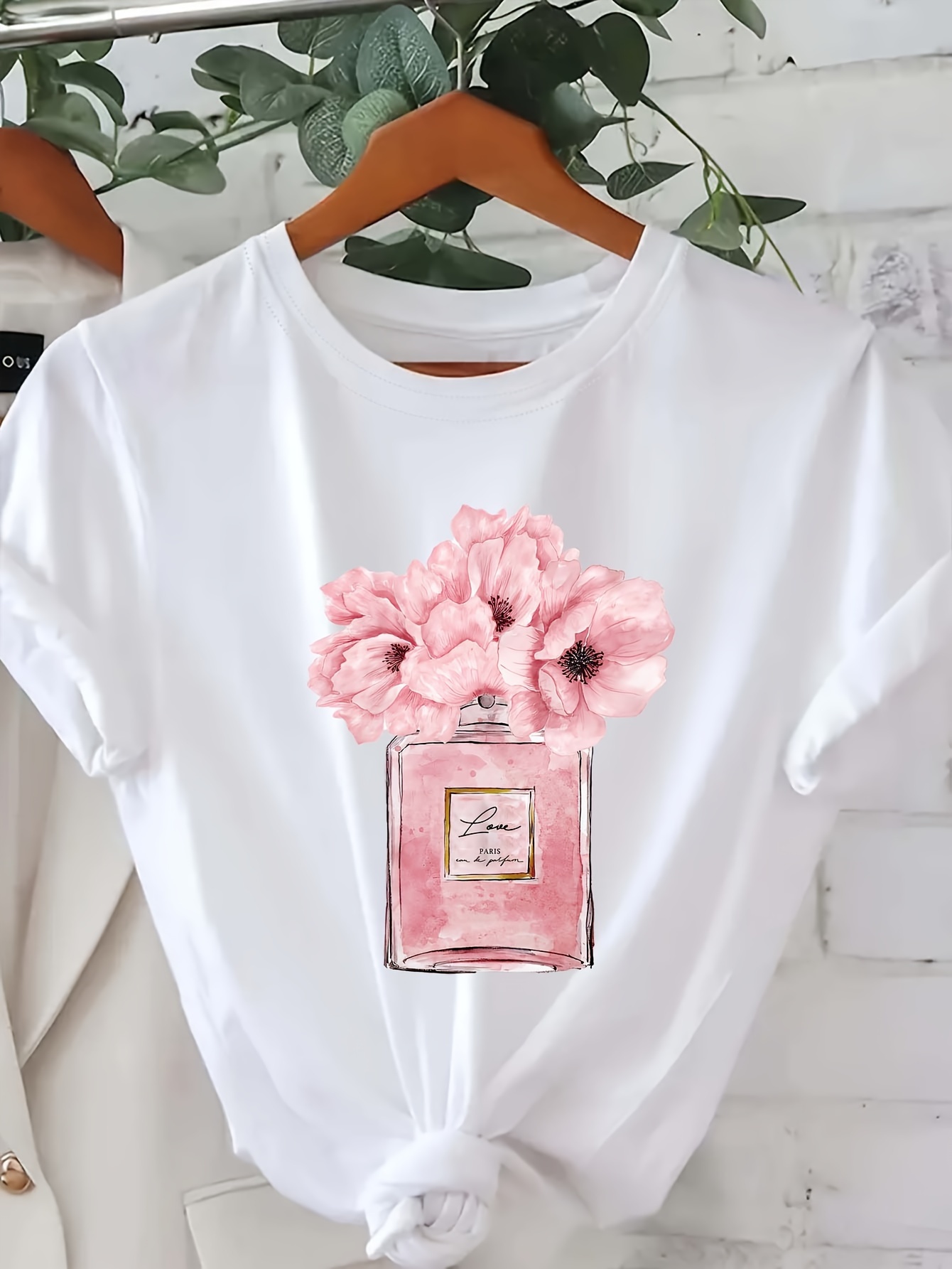 เสื้อยืดพิมพ์ลายดอกไม้ของผู้หญ - Summer Clothing In Paris บทวิจารณ์และราคา