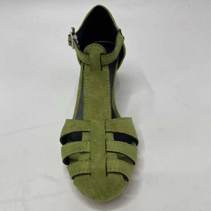รองเท้าส้นเตี้ยแบบ T-Strap สีเ - Summer Clothing Sale Women บทวิจารณ์และราคา