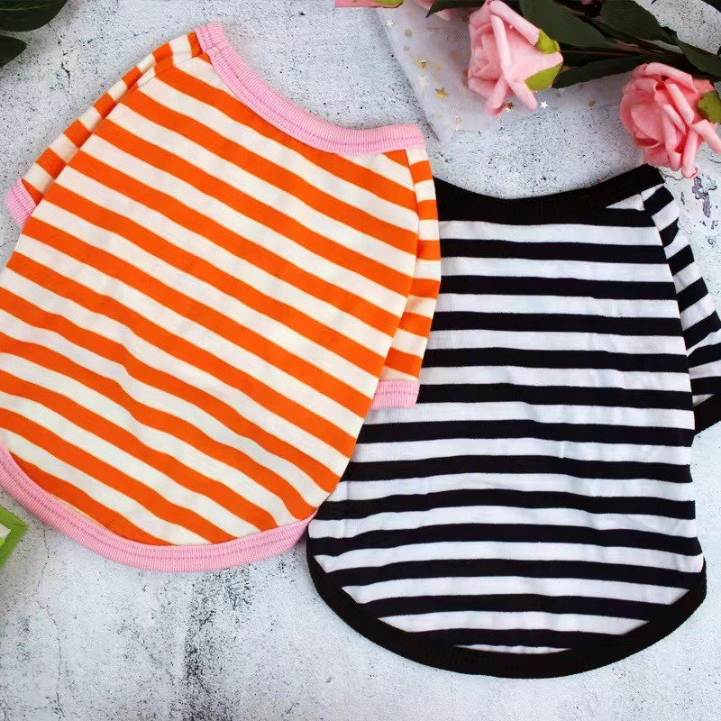 เสื้อผ้าสัตว์เลี้ยงคอกลมลายทาง - Crew Clothing Summer Jacket บทวิจารณ์และราคา