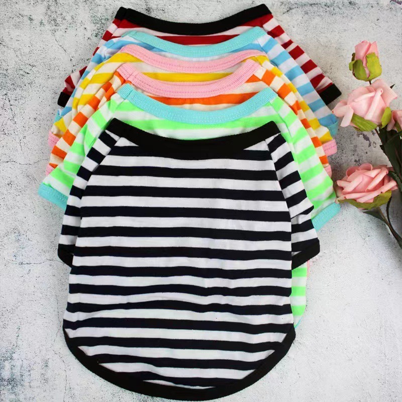 เสื้อผ้าสัตว์เลี้ยงคอกลมลายทาง - Crew Clothing Summer Jacket บทวิจารณ์และราคา