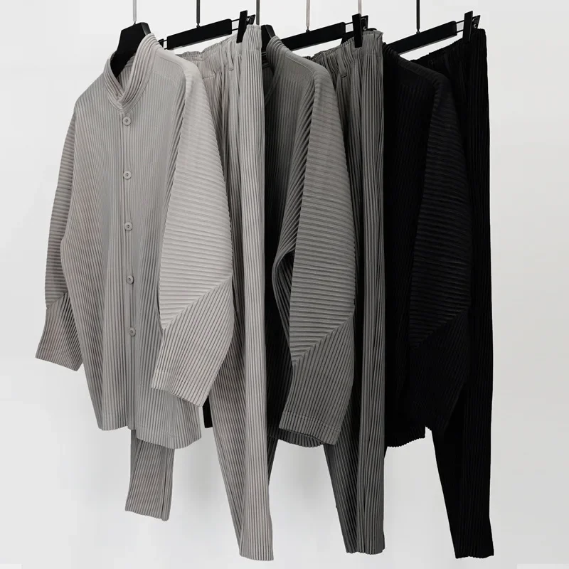 Miyake จีบสบายๆกางเกงผู้ชายญี่ - Summer Clothing Men 2025 บทวิจารณ์และราคา