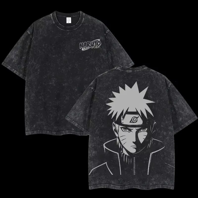 เสื้อยืดโอเวอร์ไซส์ลาย Naruto  - Japanese Summer Clothing Men บทวิจารณ์และราคา