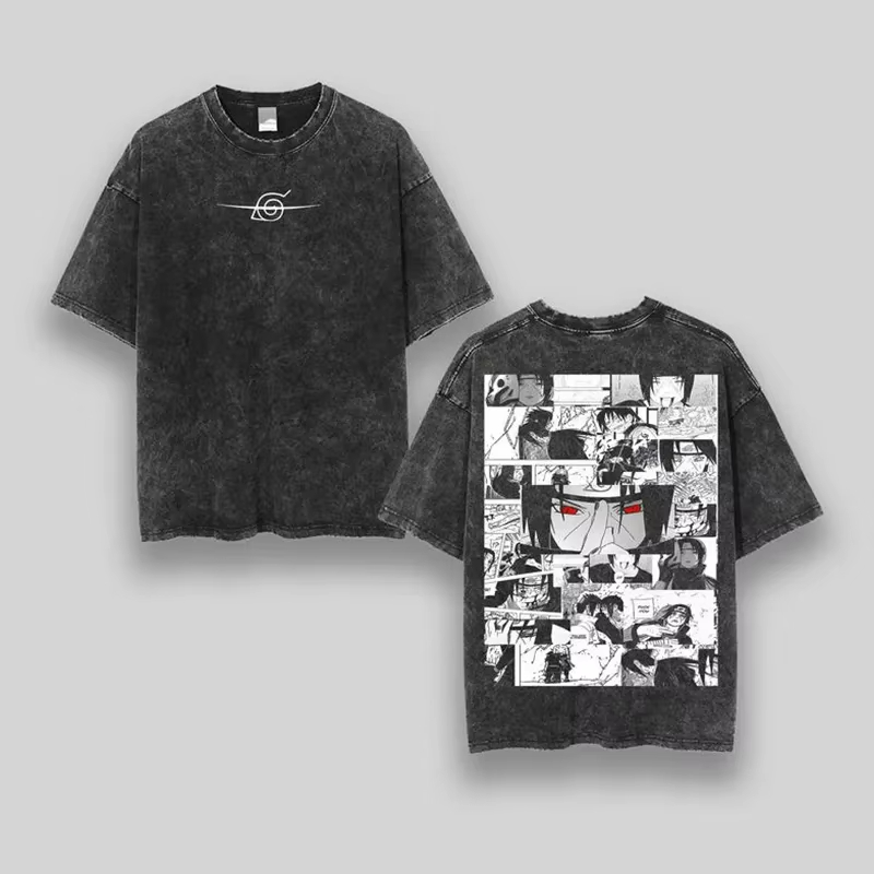 เสื้อยืดโอเวอร์ไซส์ลาย Naruto  - Japanese Summer Clothing Men บทวิจารณ์และราคา