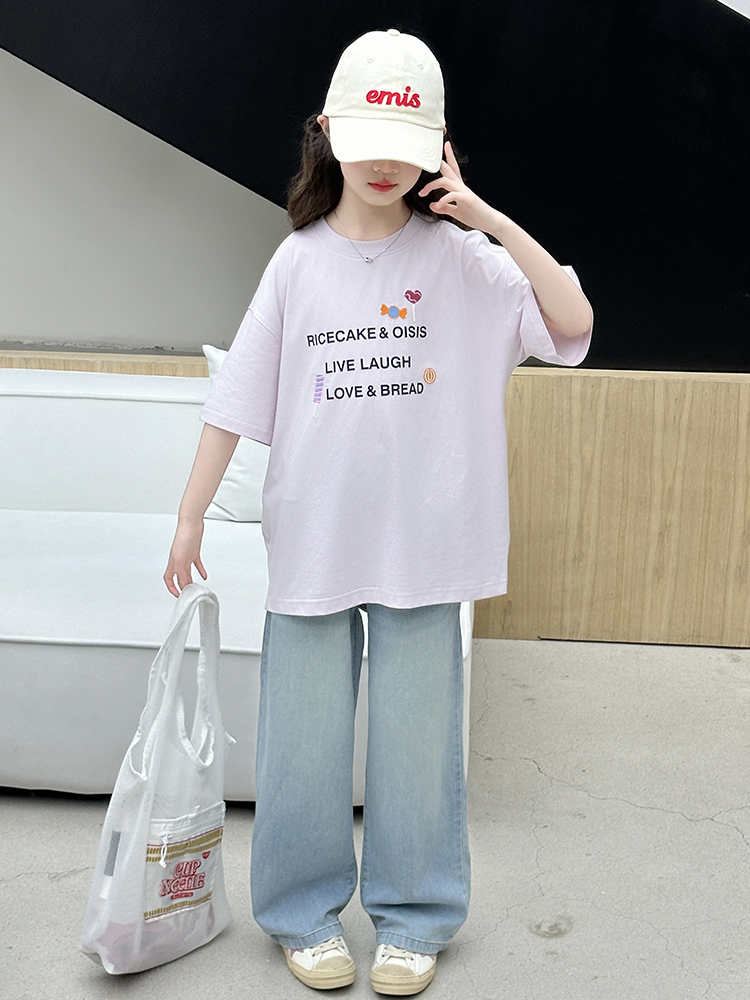 ชุดเสื้อยืดแขนสั้นฤดูร้อนสำหรั - Summer Clothing For Girls บทวิจารณ์และราคา