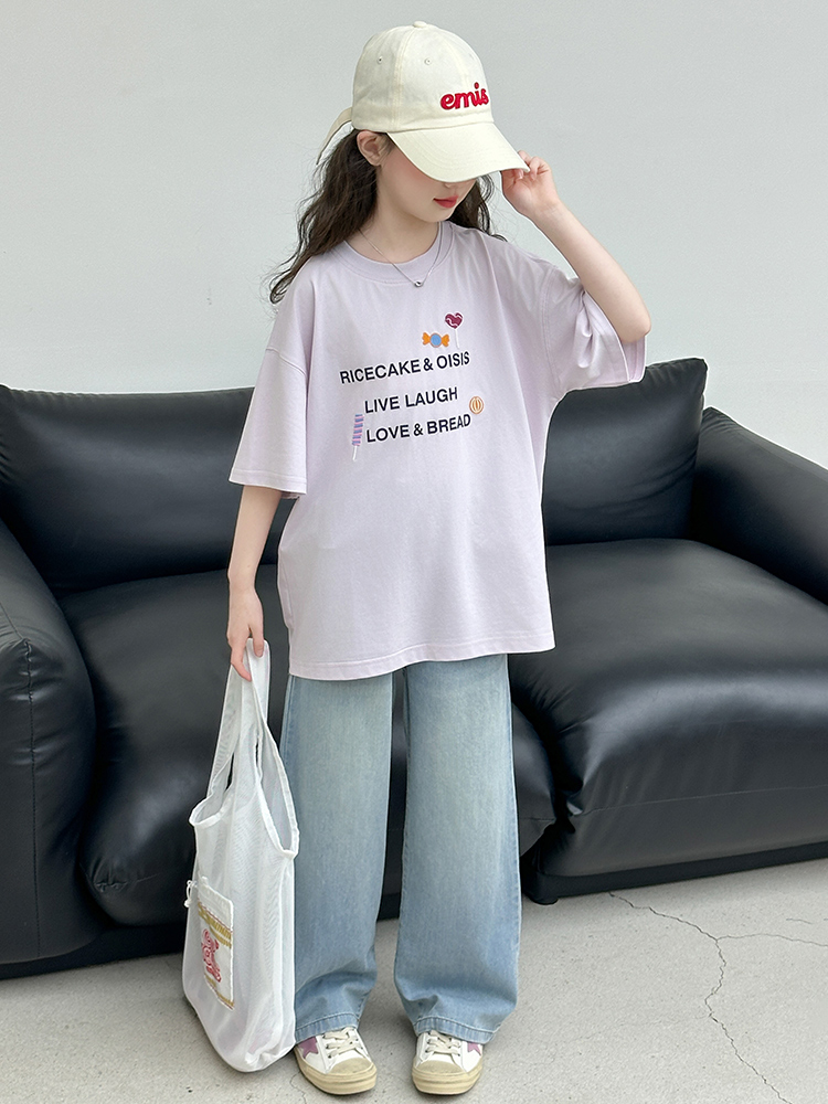 ชุดเสื้อยืดแขนสั้นฤดูร้อนสำหรั - Summer Clothing For Girls บทวิจารณ์และราคา