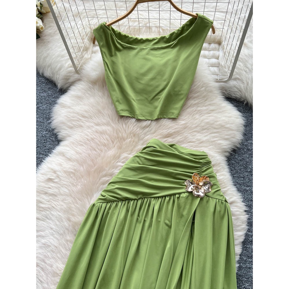 ชุดเดรสสไตล์วินเทจเก๋ไก๋ แขนกุ - Summer Clothing Vintage บทวิจารณ์และราคา