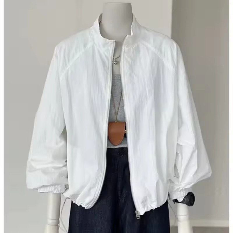 ผู้หญิงเกาหลีแขนยาวครีมกันแดดเ - Crew Clothing Summer Jacket บทวิจารณ์และราคา
