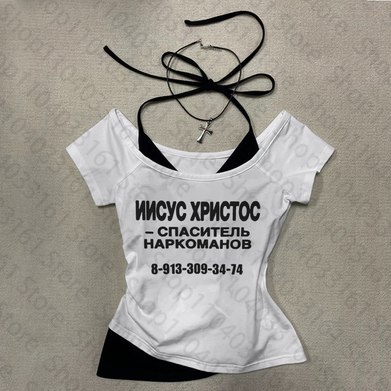 เสื้อยืดผู้หญิงสไตล์โกธิค เสื้ - Summer Clothing Newborn บทวิจารณ์และราคา