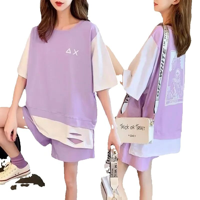 ชุดกีฬาลำลองผู้หญิงไซส์ใหญ่ 2  - Summer Clothing Wear บทวิจารณ์และราคา