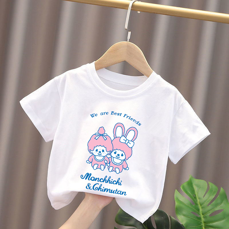 มอนชิชิเสื้อยืดเด็กอะนิเมะฟิกเ - Summer Clothing For Girls บทวิจารณ์และราคา