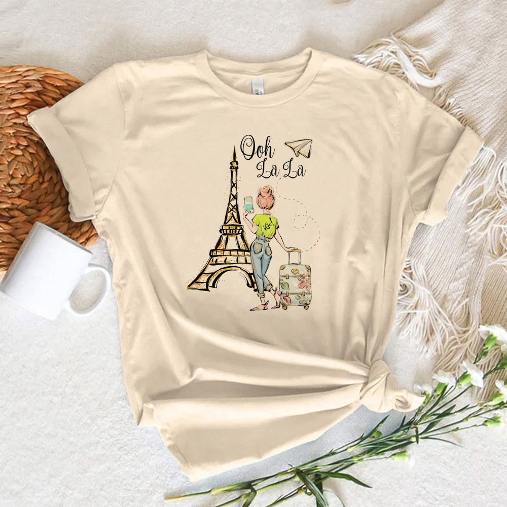 เสื้อยืดผู้หญิงลายพิมพ์ปารีส เ - Summer Clothing In Paris บทวิจารณ์และราคา