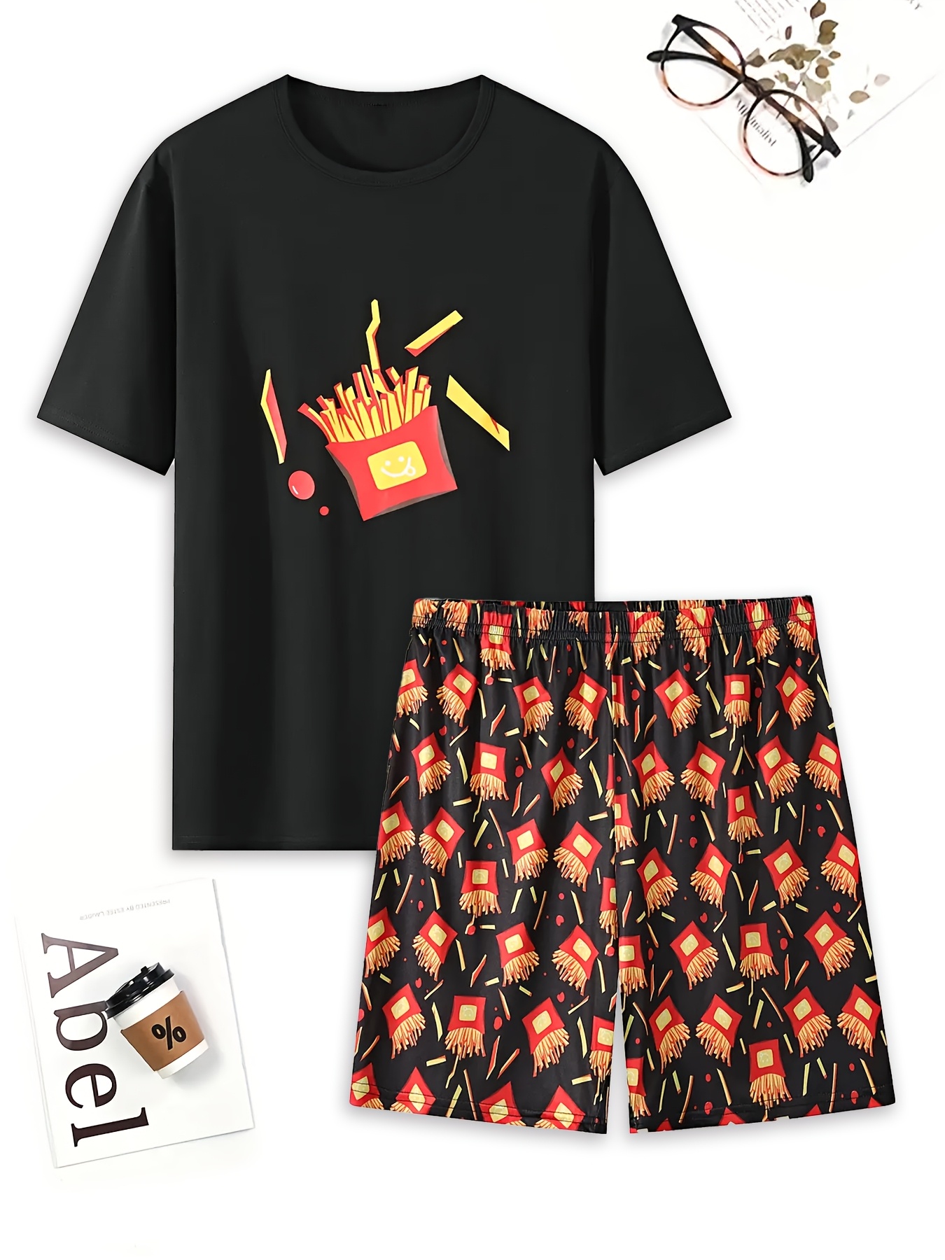 ชุดนอนลำลองพิมพ์ลายเฟรนช์ฟรายส - Summer Clothing In French บทวิจารณ์และราคา