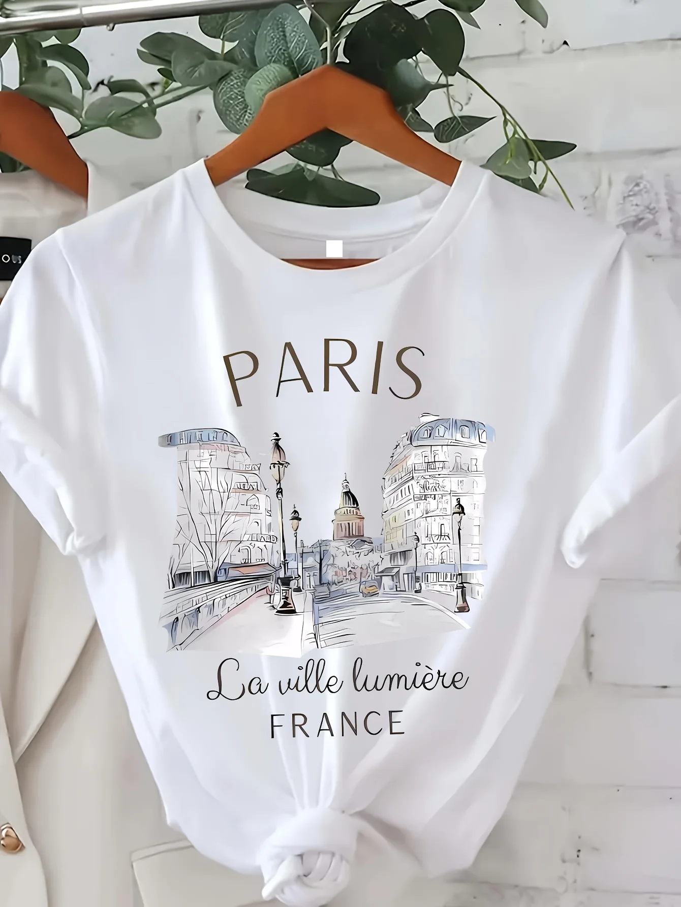 เสื้อยืดลายพิมพ์ปารีส ยุค 90 ส - Summer Clothing In Paris บทวิจารณ์และราคา