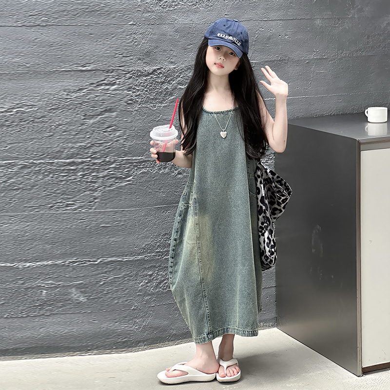 Vintage Blue เด็กหญิงคุณภาพสูง - Summer Clothing Vintage บทวิจารณ์และราคา