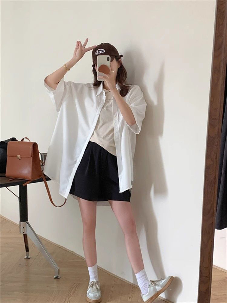 เสื้อเชิ้ตแขนสั้นผู้หญิงไซส์ให - Summer Clothing Wear บทวิจารณ์และราคา