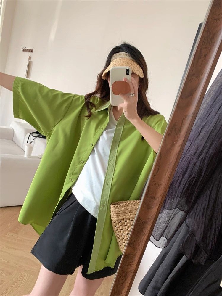 เสื้อเชิ้ตแขนสั้นผู้หญิงไซส์ให - Summer Clothing Wear บทวิจารณ์และราคา