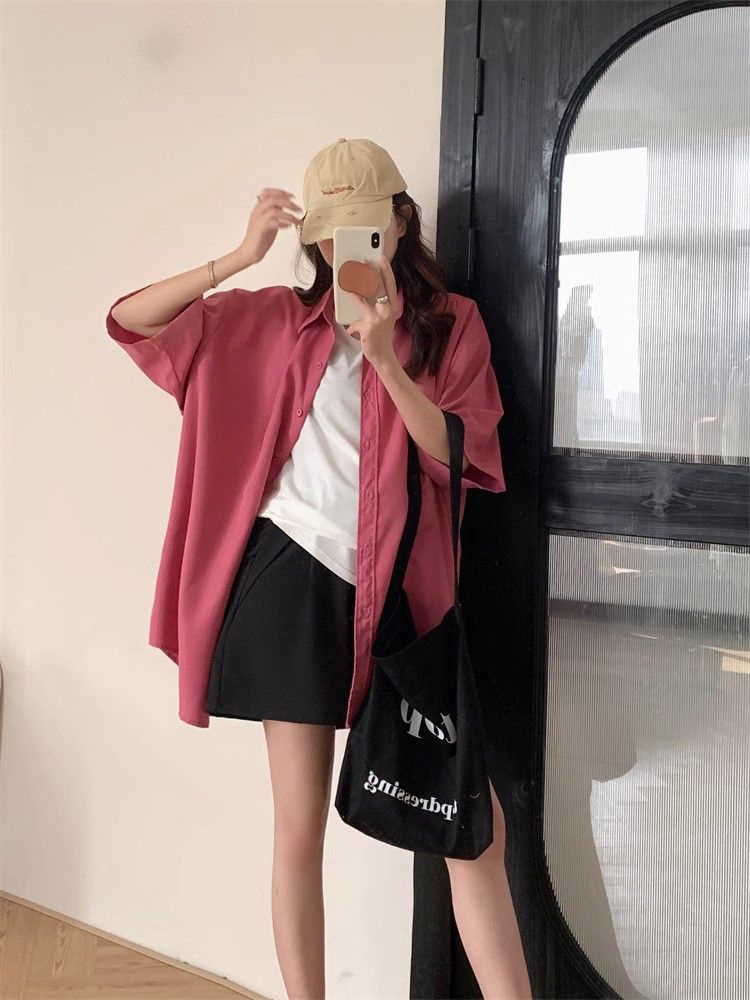 เสื้อเชิ้ตแขนสั้นผู้หญิงไซส์ให - Summer Clothing Wear บทวิจารณ์และราคา