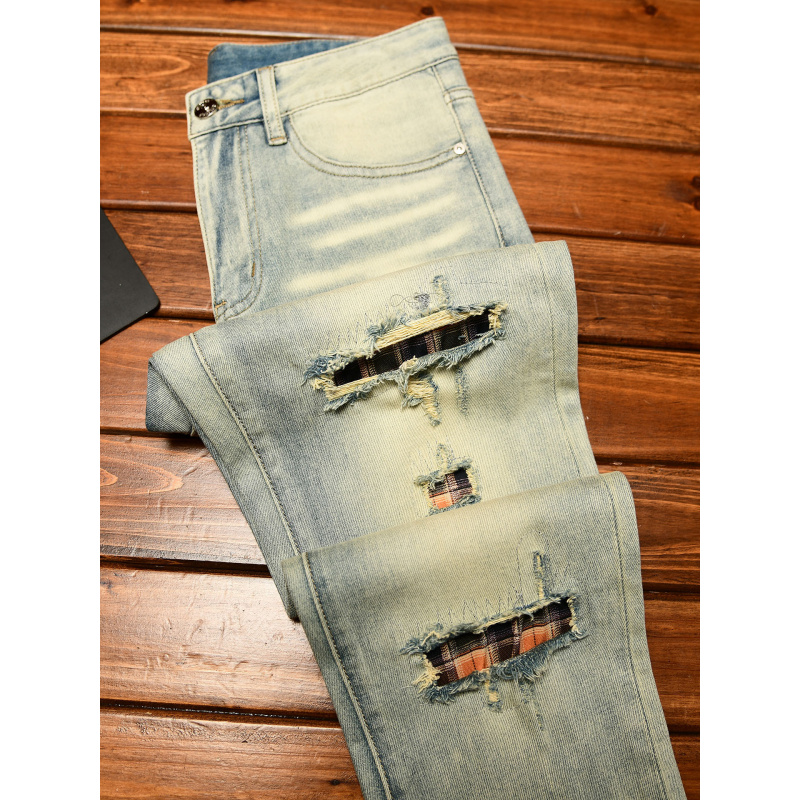กางเกงยีนส์ทรงสลิมขาเล็กสำหรับ - Vintage Summer Clothing Brand บทวิจารณ์และราคา