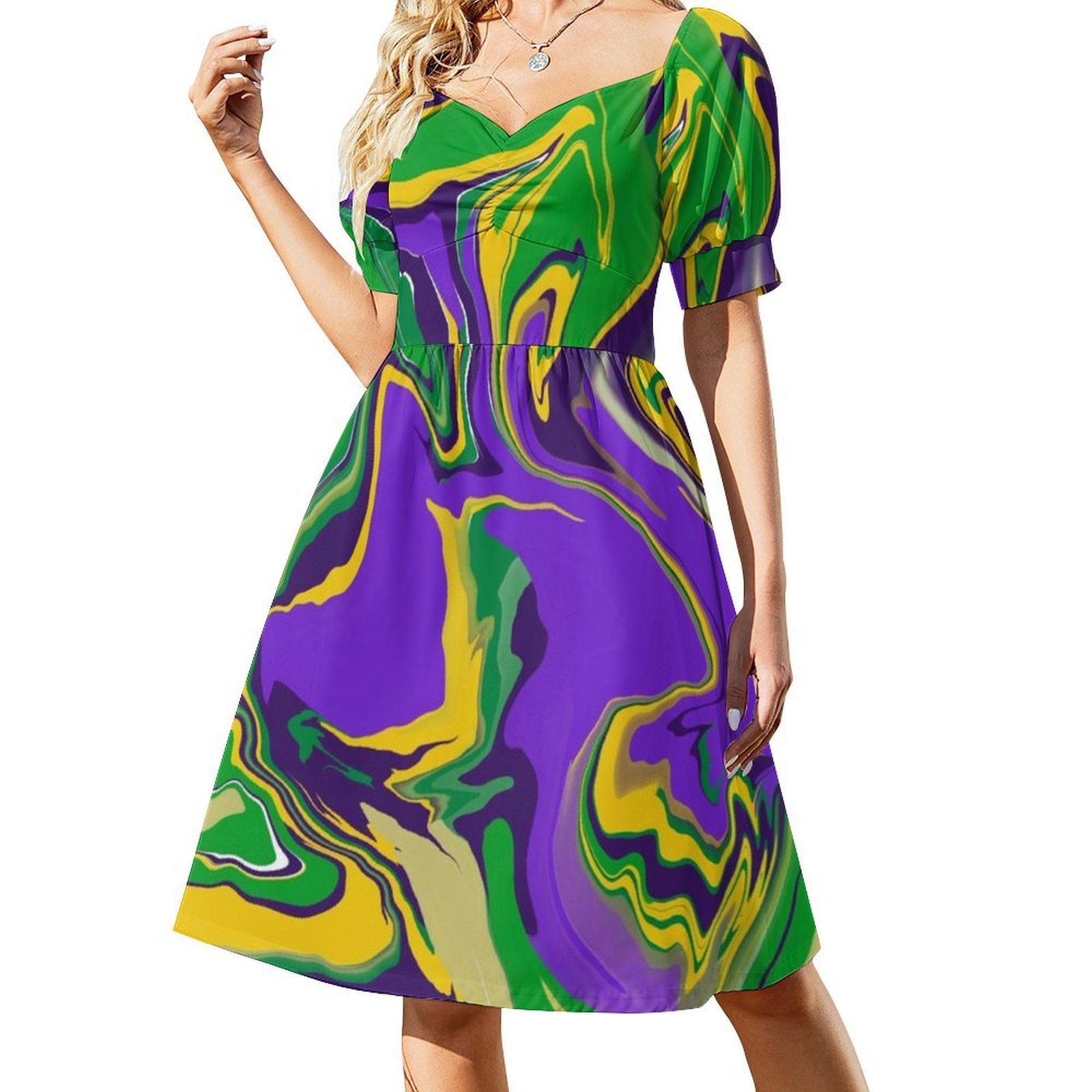 ชุดเดรสสตรีทแวร์ลายหินอ่อนมาร์ - Summer Clothing Patterns บทวิจารณ์และราคา