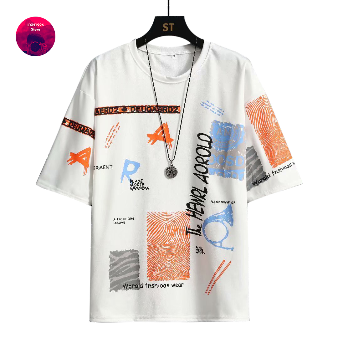 ชาย Harajuku กราฟิกสีดำฤดูร้อน - Vintage Summer Clothing Brand บทวิจารณ์และราคา