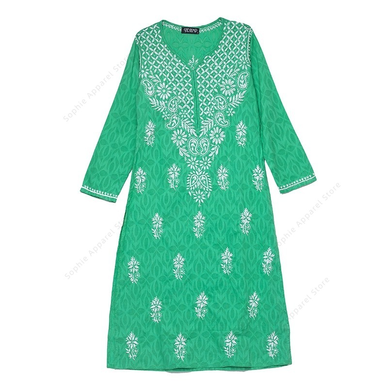 ผู้หญิงปัก Kurti อินเดีย/ปากีส - Summer Clothing India บทวิจารณ์และราคา