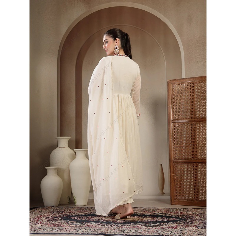 ชุดคุर्ติดีไซน์อานาร์กาลีผ้าฝ้ - Summer Clothing India บทวิจารณ์และราคา