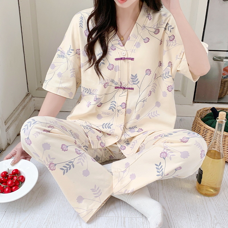 ชุดนอนสตรีชุดกิโมโนแขนสั้นฤดูใ - Summer Clothing Young Women บทวิจารณ์และราคา