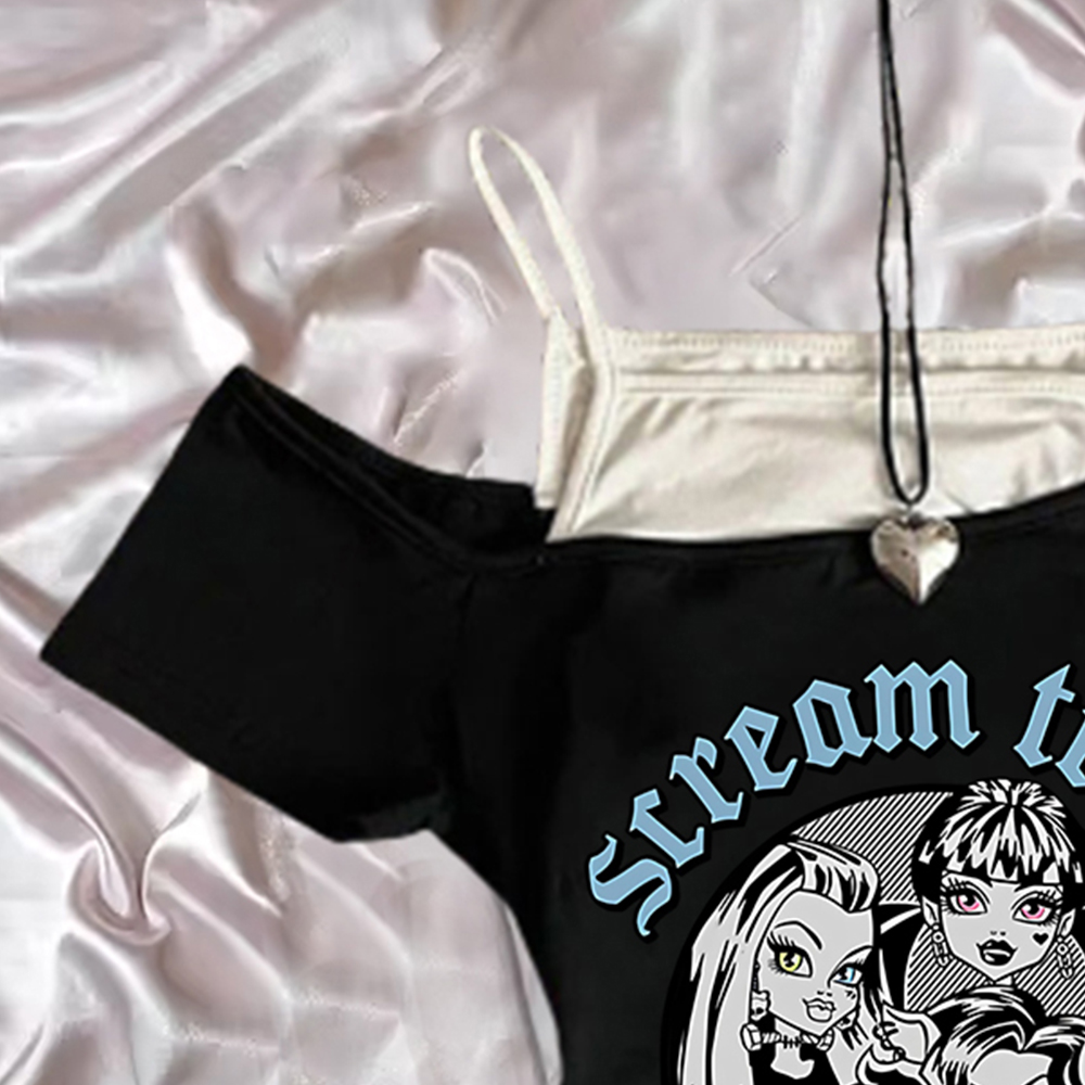 ความงามPunk Fairy Tee Kawaiiเด - Summer Clothing Newborn บทวิจารณ์และราคา