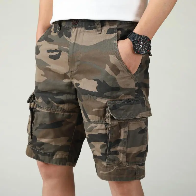 Camouflage Cargo กางเกงขาสั้นส - Vintage Summer Clothing Brand บทวิจารณ์และราคา