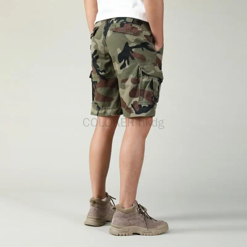 Camouflage Cargo กางเกงขาสั้นส - Vintage Summer Clothing Brand บทวิจารณ์และราคา
