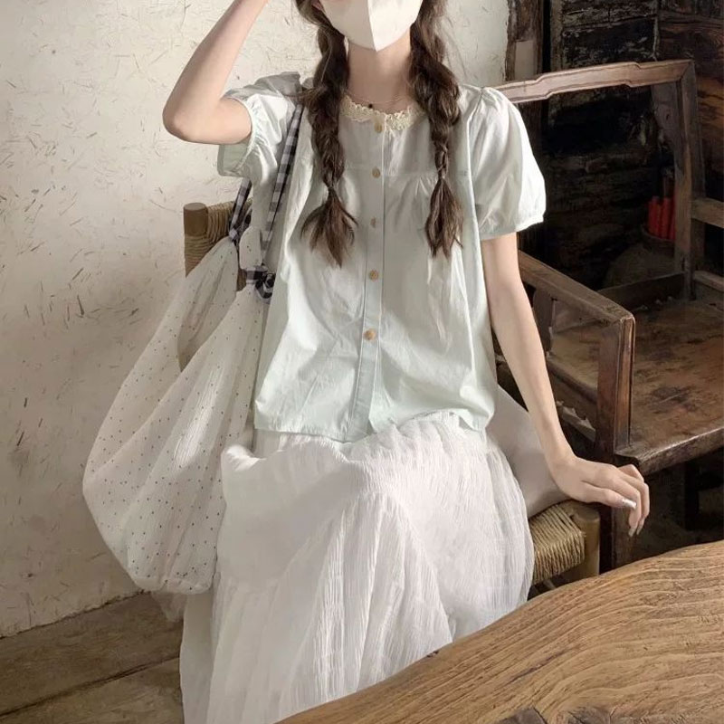 แฟชั่นลูกไม้ Spliced เสื้อฤดูร - Summer Clothing In French บทวิจารณ์และราคา